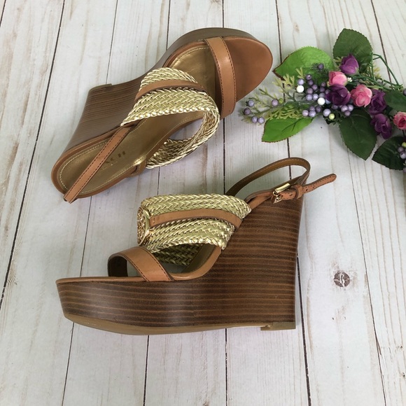 Coach Beatriz Wedge Sandals Size 7 - Picture 5 of 8